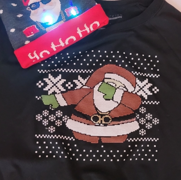 Sweatshirt and LED Cap Black Unisex - Picture 4 of 5